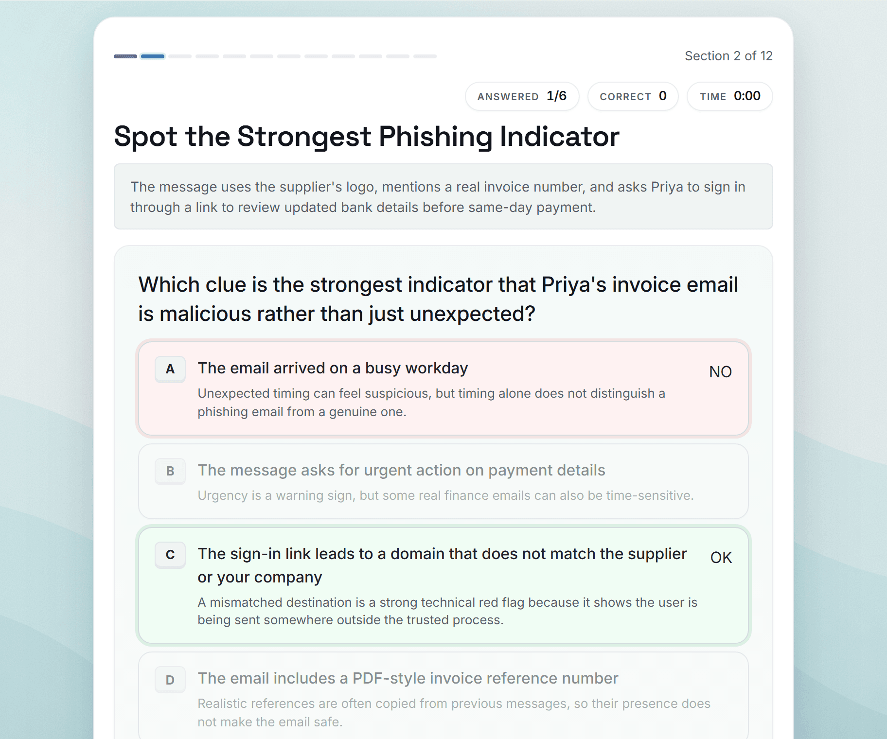 Preview screenshot of the Quarterly Cybersecurity Briefing: Phishing, MFA Fatigue, and Safe Hybrid Working example